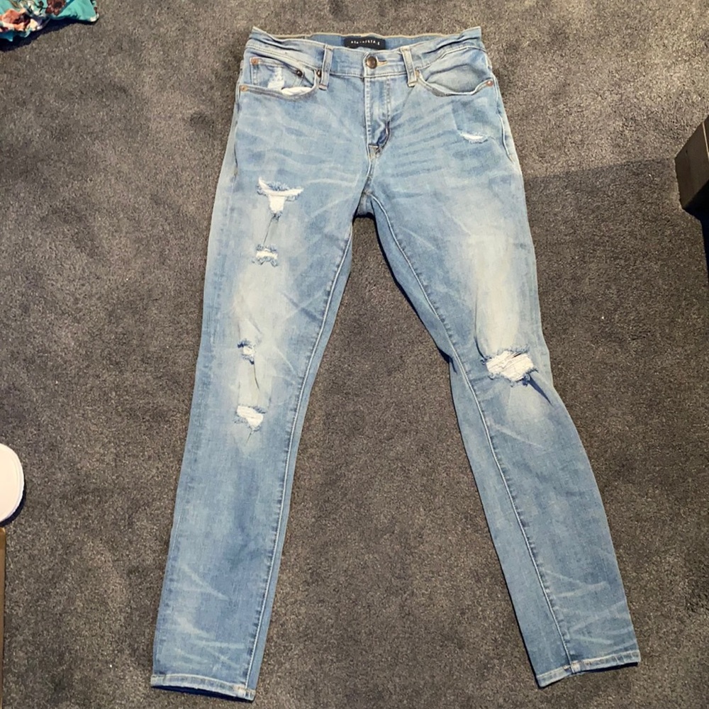 Aeropostale Men’s Super Skinny Blue Jeans